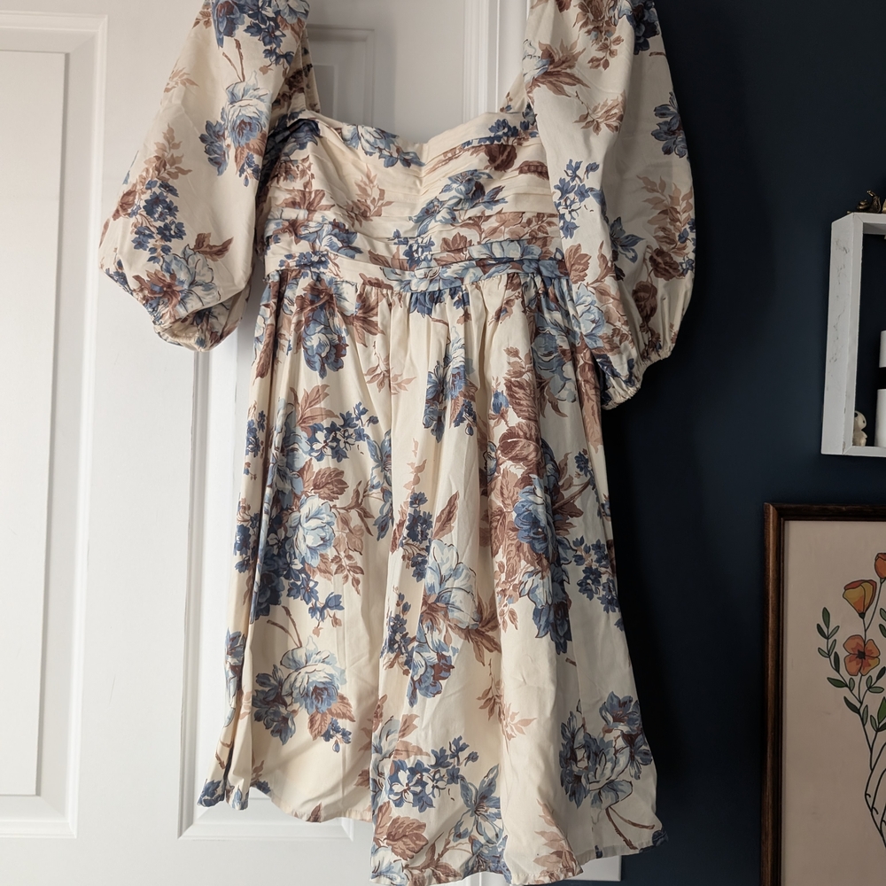 Floral Puff Sleeve Dress